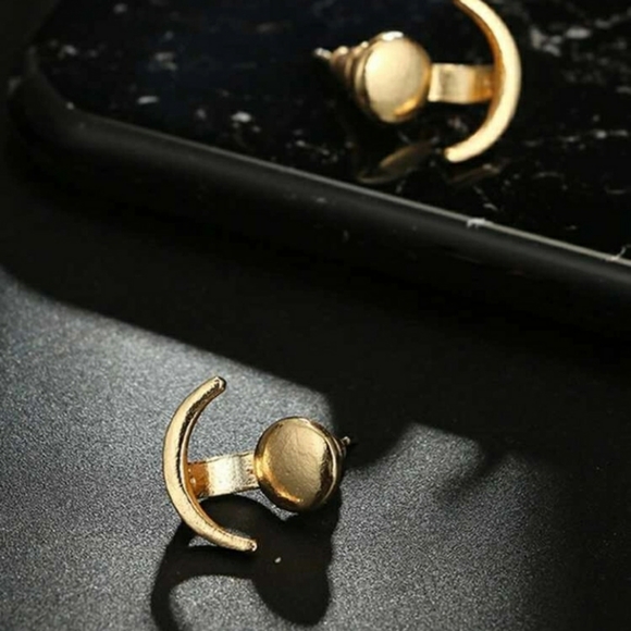 LAST ONE!! Gold Jacket Styled Earrings - Picture 3 of 5